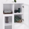 Modern Painted Cabinet With Glass Doors And Drawer - White - Image 24