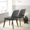 Blake - Dining Chair (Set of 2) - Brown / Dark Gray - Image 6