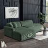 Mar - Sectional Sofa Left Facing - Green - Image 5