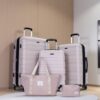 Luggage Set Of 5 Pieces, Expandable Hard Pc Luggage Set With Tsa Lock For Rotating Wheels, Lightweight Rolling Luggage - Sand - Image 2