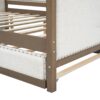 Full Size Daybed With Trundle And Nailhead Decoration - Wood - Image 6