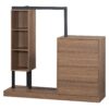 Wardrobe With 4 Drawers And 3 Shelves - Espresso - Image 2