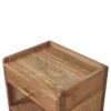 Larissa - T Bar Open Bedside Table - Oak - Image 6