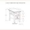 Acadian - Narrow Side Table With Drawer - Brown - Image 14