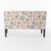 Contemporary Loveseat With Upholstered Fabric And Birch Wood Legs - White / Multi - Image 9