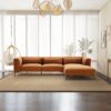 Laley - Right Facing L-Shaped Sectional - Burnt Orange - Image 6