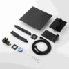 Contemporary Shower System With 12" Rainfall Head And Handheld Spray, Wall Mounted - Matte Black - Image 8