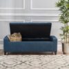 Guernsey - Ottoman Fabric Storage With Tufted Top - Navy Blue - Image 5