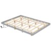 Queen Size Floating Bed With Led Lights Underneath, Modern Queen Size Low Profile Platform Bed With Led Lights - Gray - Image 9