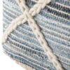 Cowan - Square Pouf - Blue / Natural - Image 4
