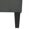 Classic Fabric Ottoman With Birch Wood Legs And High Quality Foam Padding - Dark Gray - Image 8