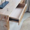 Rustic Modern Console Table With Drawer Storage - Natural Wood - Image 15