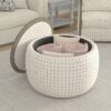 Revel - Storage Ottoman - White - Image 4