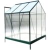 6.3'x6.2'x7' Polycarbonate Greenhouse, Heavy Duty Outdoor Aluminum Walk-In Green House Kit With Rain Gutter, Vent And Door For Backyard Garden - Green - Image 17