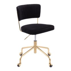 Tania - Contemporary Task Chair - Gold / Black