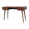 London - Arch Writing Desk - Dark Brown - Image 3