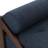 Chic Contemporary Chaise Lounge With Button Tufting And Bentwood Structure - Navy Blue - Image 10