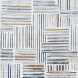 Nova - 2'7" X 7' Area Rug Polypropylene - Multi / White