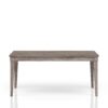 Rustic Dining Table Two Storage Drawers And Leaf - Gray - Image 3