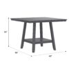 Glimm - Gathering Height Table - Gray - Image 3
