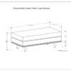 Morrison - Large Rectangular Ottoman - Mist Gray - Image 2
