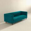 Evelyn - Mid-Century Modern Luxury Chesterfield Sofa - Teal - Image 3