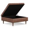 Shiloh - Multifunctional Square Storage Ottoman - Brown - Image 3