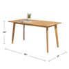 Mauricio - 7 Piece Dining Set With Stacking Chair - Natural / Light Brown - Image 3