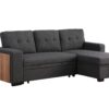 3 Piece Upholstered Sectional - Dark Gray - Image 2