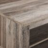 Coastal Grooved Panel Coffee Table With Lower Shelf - Gray Wash - Image 4