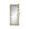 Full Length Mirror With en Leaf Accents, Floor Miiror For Living Room Bedroom - Gold - Image 2