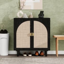 2 Door Cabinet, Suitable For Bedroom - Black