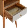 Mini Hand Painted Bedside Table - Light Blue - Image 6