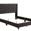 Full Upholstered Bed Transitional - Black - Image 2