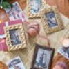Vintage Photo Frame With Flower Design - Gold - Image 11