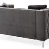 Chic Contemporary Loveseat - Gray - Image 3