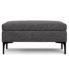 Rebecca - Rectangular Coffee Table Storage Ottoman With Lift Up Lid - Gray - Image 2