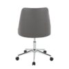 Marche - Contemporary Swivel Task Chair With Casters - Chrome / Gray - Image 5