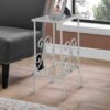 Accent Table, Side Tempered Glass, Transitional - Silver - Image 4