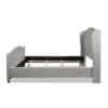Carmen - King Upholstered Wingback Panel Bed Frame - Silver Gray - Image 2