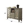 Velika - Weathered Console Table With 1 Open Compartment Storage - Gray - Image 8