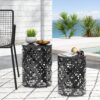 Metal (Set of 2) End Table - Black - Image 2