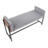 Kari - Farmhouse Bench - Black / Brown / Light Gray - Image 5