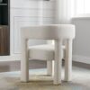 Contemporary Designed Fabric Upholstered Accent Chair Dining Chair For Living Room, Bedroom, Dining Room (Set of 2) - Beige - Image 9