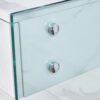 Environmental Protection Minimalist Dresser, Desk, Desktop Computer Desk, With Double Drawer Storage Space, Simple Home, Perfect For Various Styles - White - Image 13