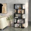5 Layer Simple Household Black Bookshelf - Black - Image 5