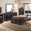 Louis Phillipe - Twin Elegant Storage Bed - Black - Image 5