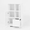 Modern Painted Cabinet With Glass Doors And Drawer - White - Image 20
