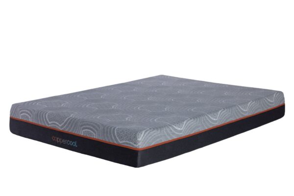 CopperCool Select - 10" Queen Hybrid Mattress - Gray / Charcoal