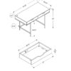 Computer Desk For Home Office, Laptop, Storage Drawers, Modern - Black - Image 12